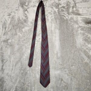 Rothschild Rothschild's Tie Silk Handmade Vintage‎ Wide Foulard Red